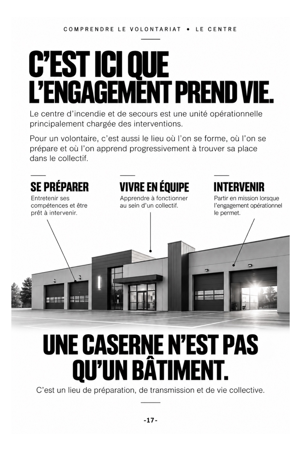 Comprendre la vie du centre d’incendie et de secours — page 17